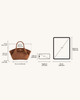 Hana Mini-Tasche aus Wildlederimitat - Braun