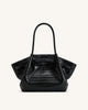 Hana Medium Tote Bag - Schwarzes Kroko