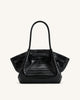 Hana Medium Tote Bag - Schwarzes Kroko