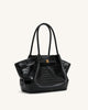 Hana Medium Tote Bag - Schwarzes Kroko