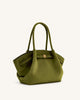 Hana Medium Tote Bag aus Wildlederimitat - Dunkel-Olive