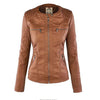 Benedikta | Wetterfeste Damen Lederjacke mit Kapuze
