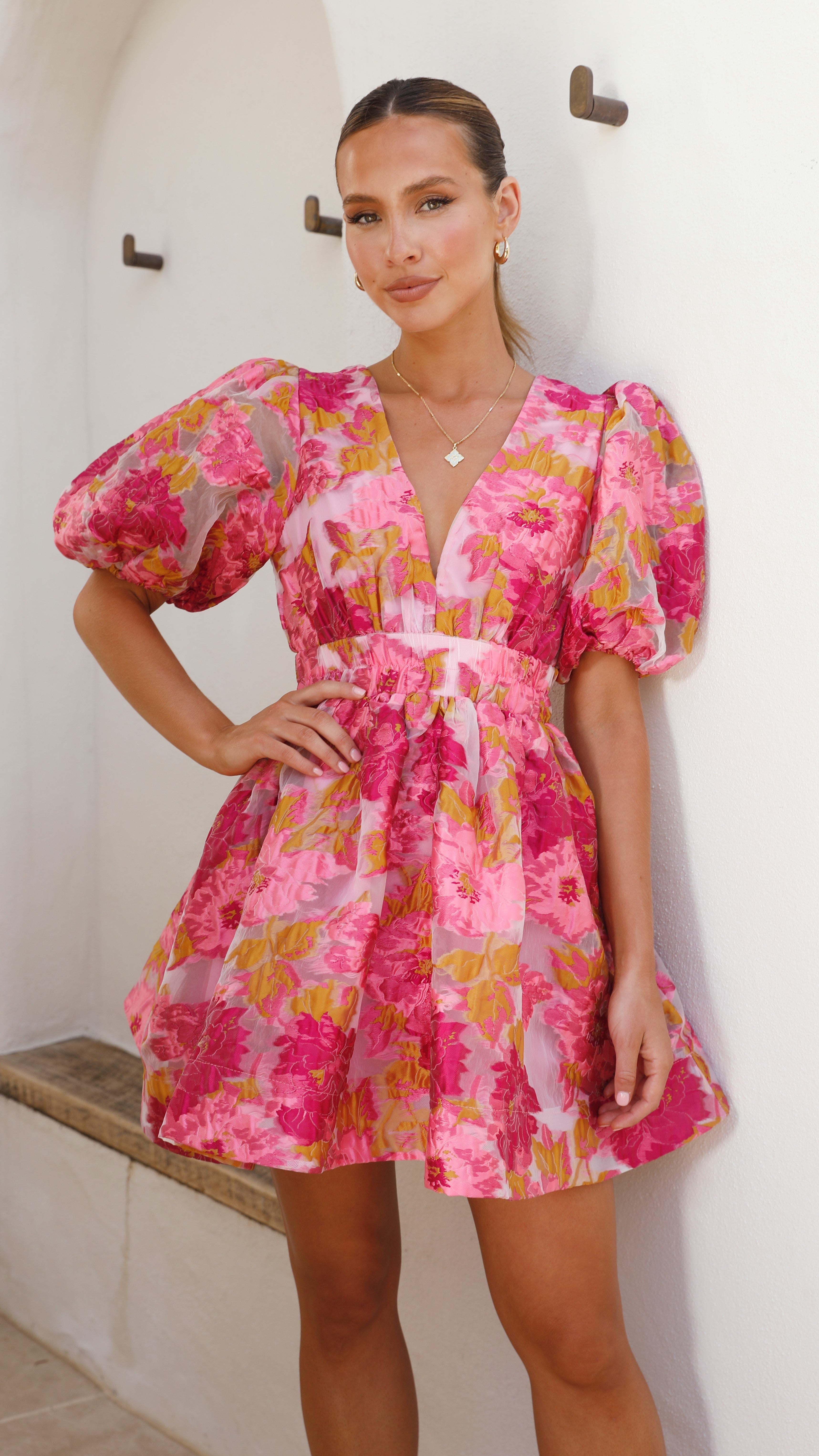 Bella | Abel Minikleid - Rosa