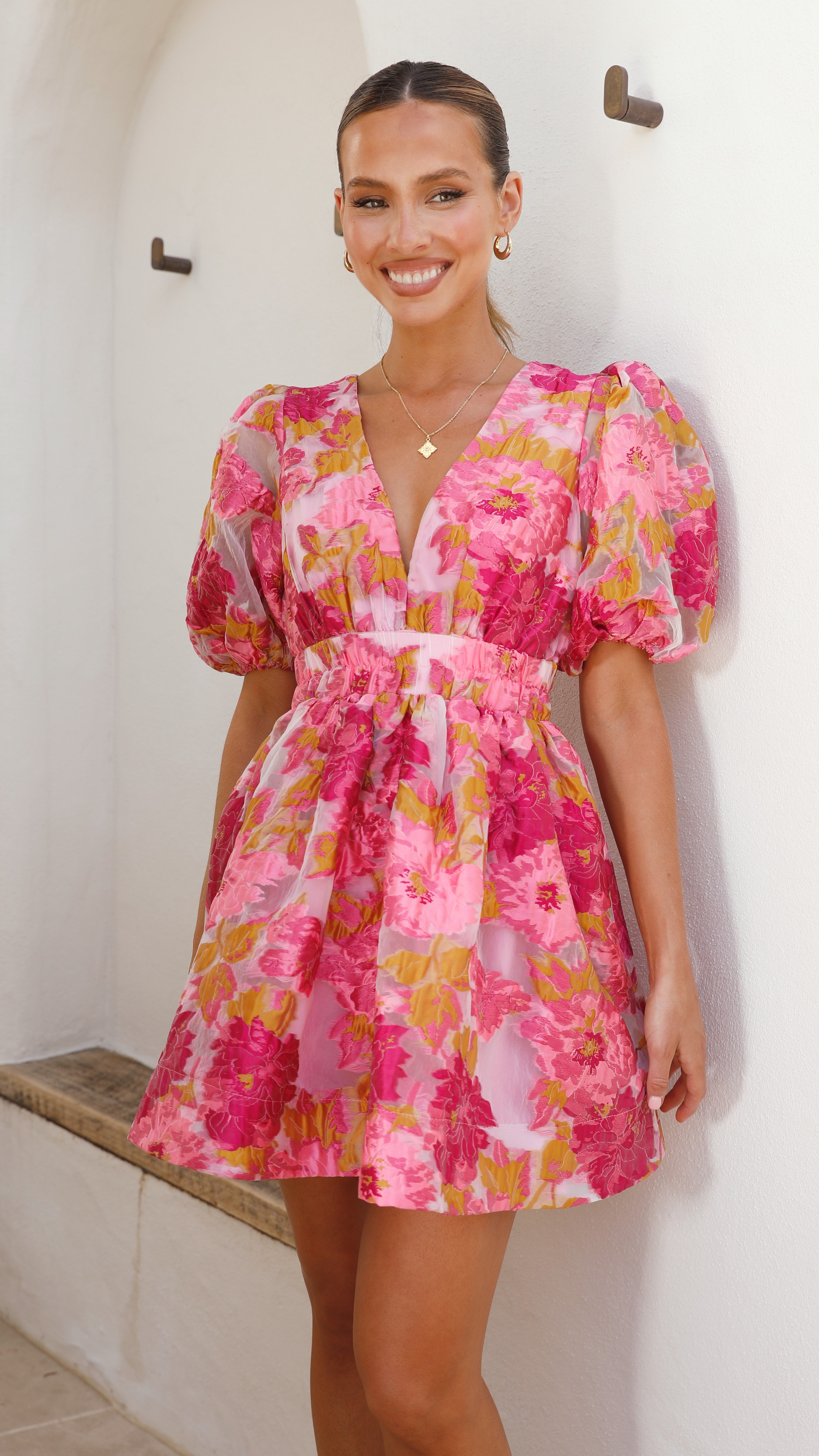 Bella | Abel Minikleid - Rosa