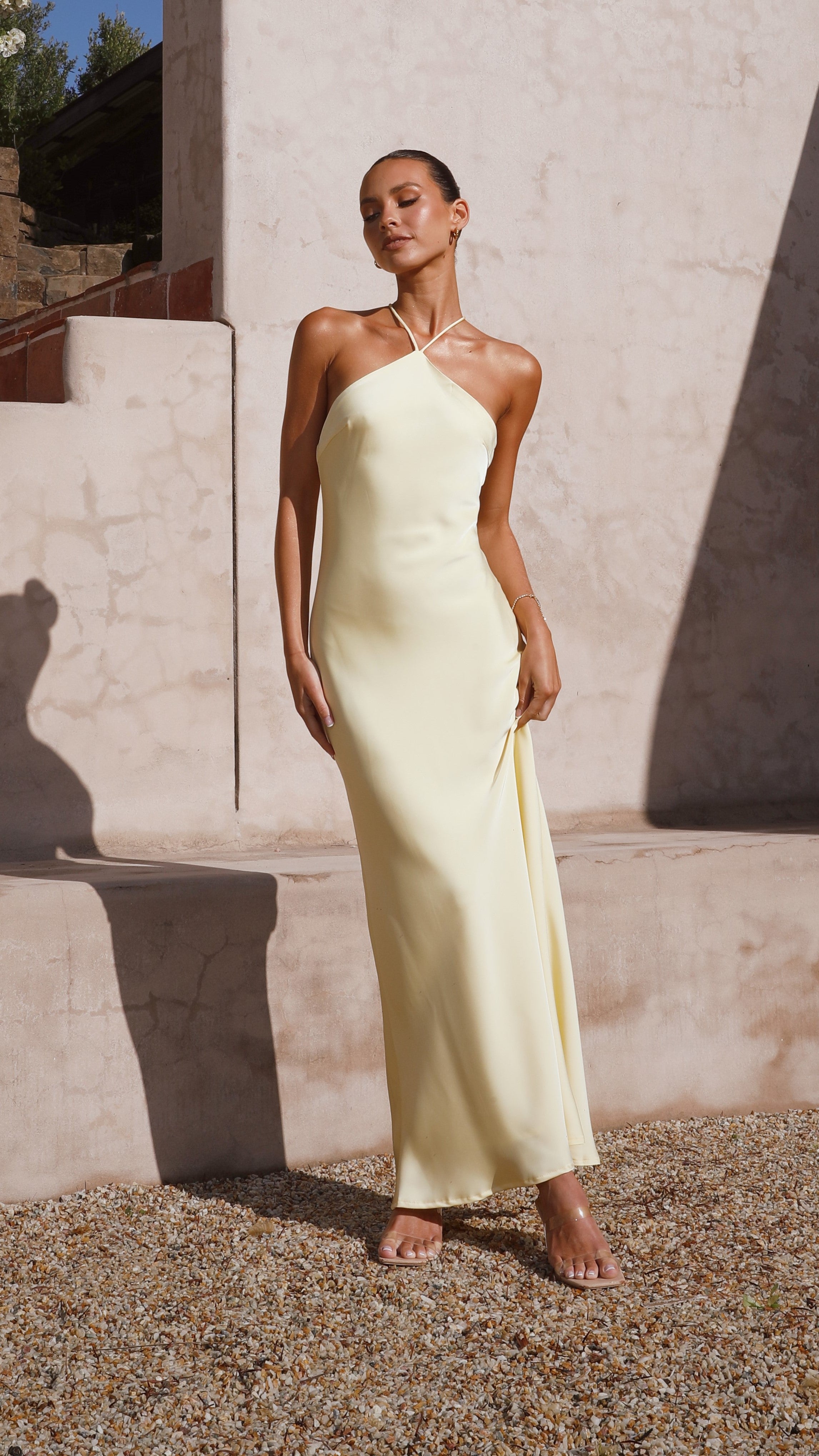 Samantha | Chiara Maxikleid - Gelb