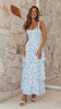 Nellie | Maxikleid - Blaue Blumen