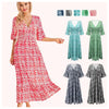 Annie | Blumiges Kleid mit Spitzausschnitt in lockerer Passform