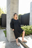 Aleah | FLORENCE MIDI KLEID - Schwarz