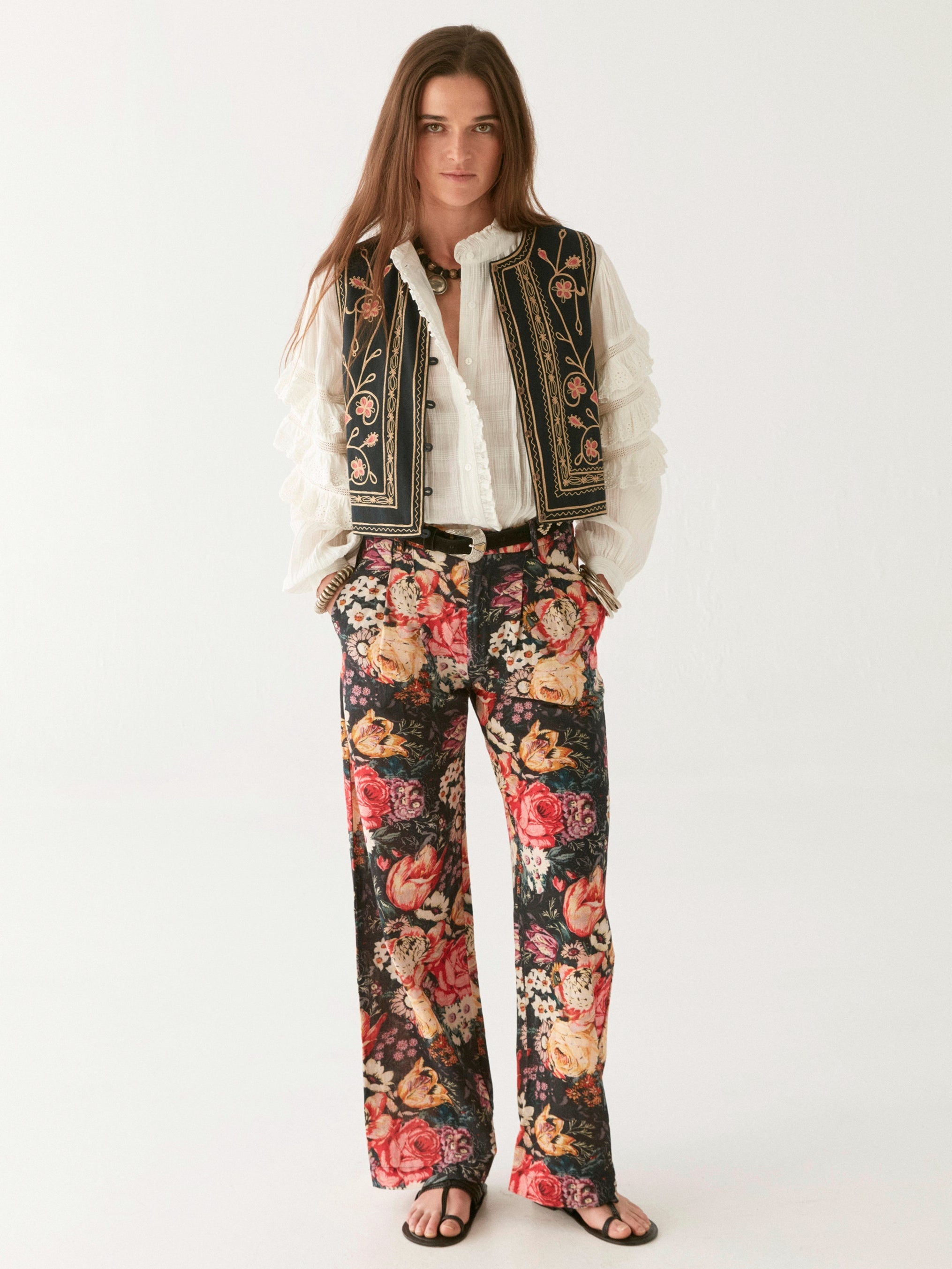Roslyn | Lolo Pant - Mustique Canterbury