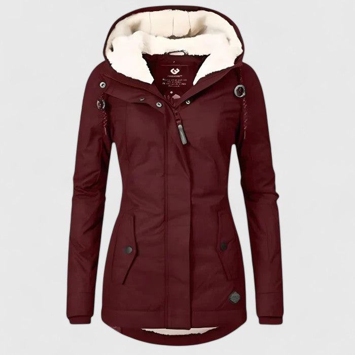 Charlotte | Wasserdichte Winterjacke mit Kapuze