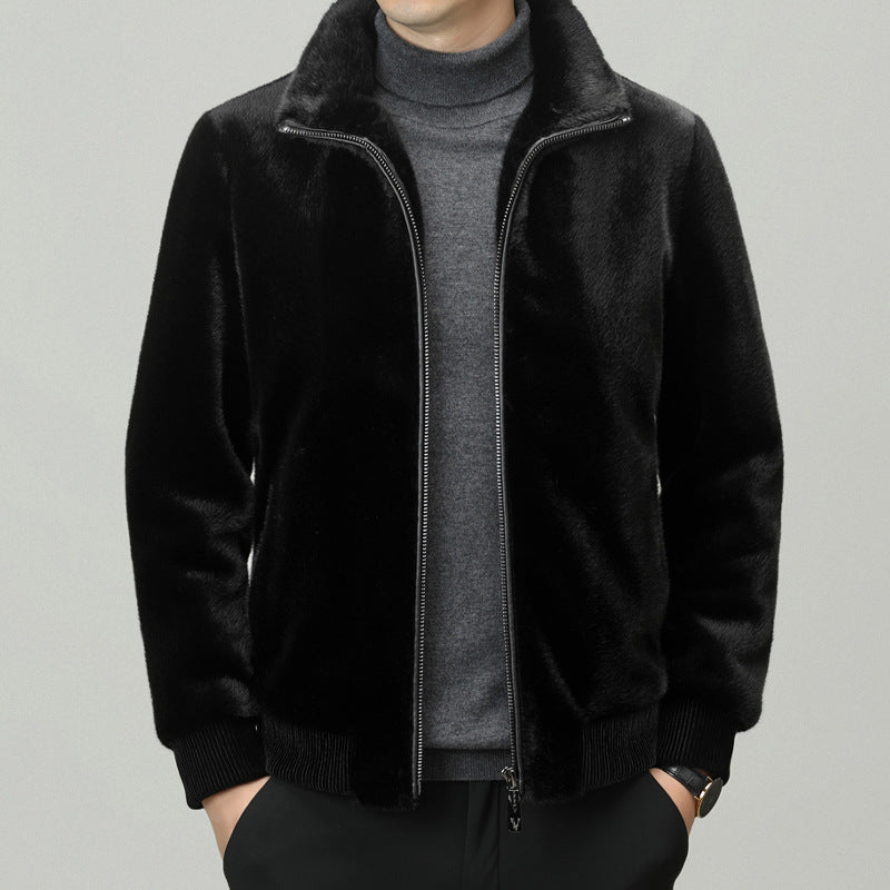 Amira | Kuschelige Wolljacke mit Fellfutter