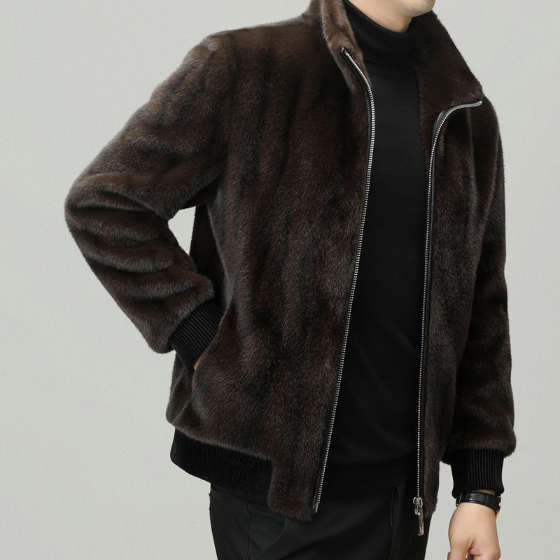 Amira | Kuschelige Wolljacke mit Fellfutter
