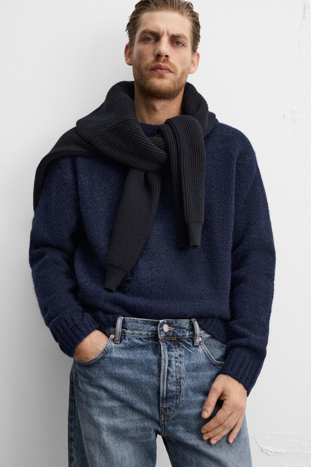 Moritz | Strickpullover aus strukturierter Wolle