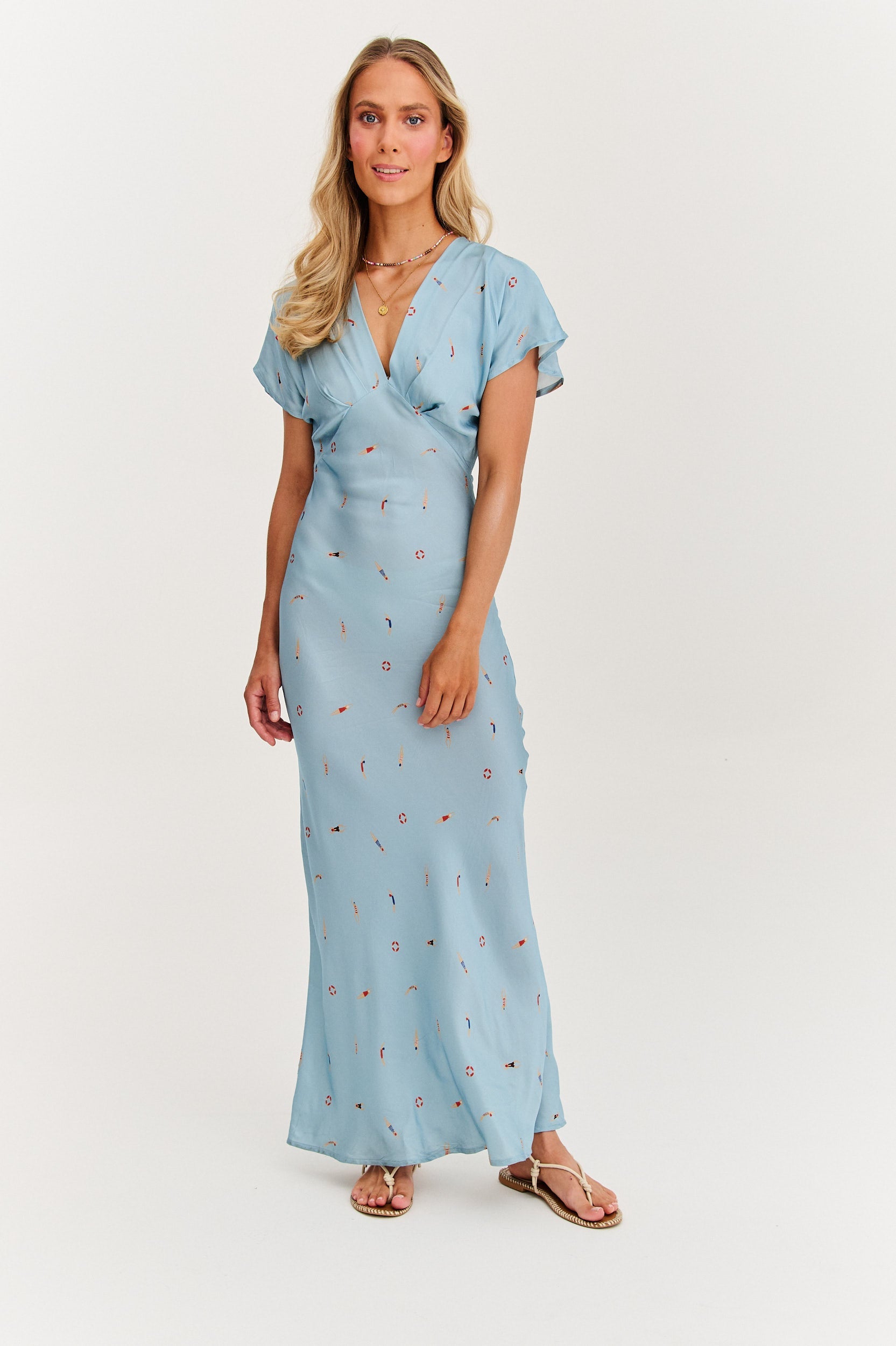 Nevaeh | Midi-Kleid Dive In