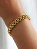La Belleza - Elegante Gliederarmband 18K-Goldbeschichtung für den Perfekten Look