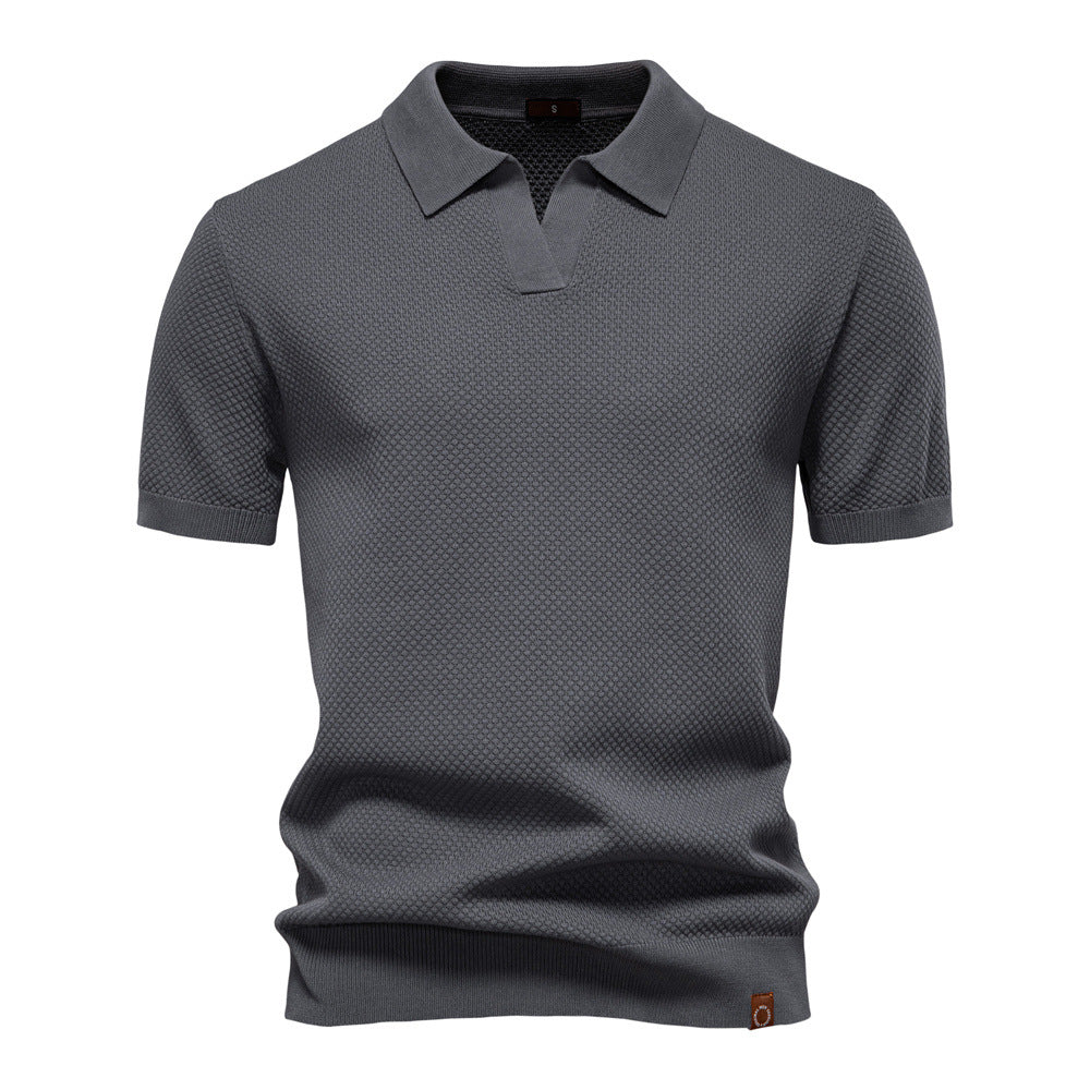 Eirik | Strukturiertes Polo-Shirt