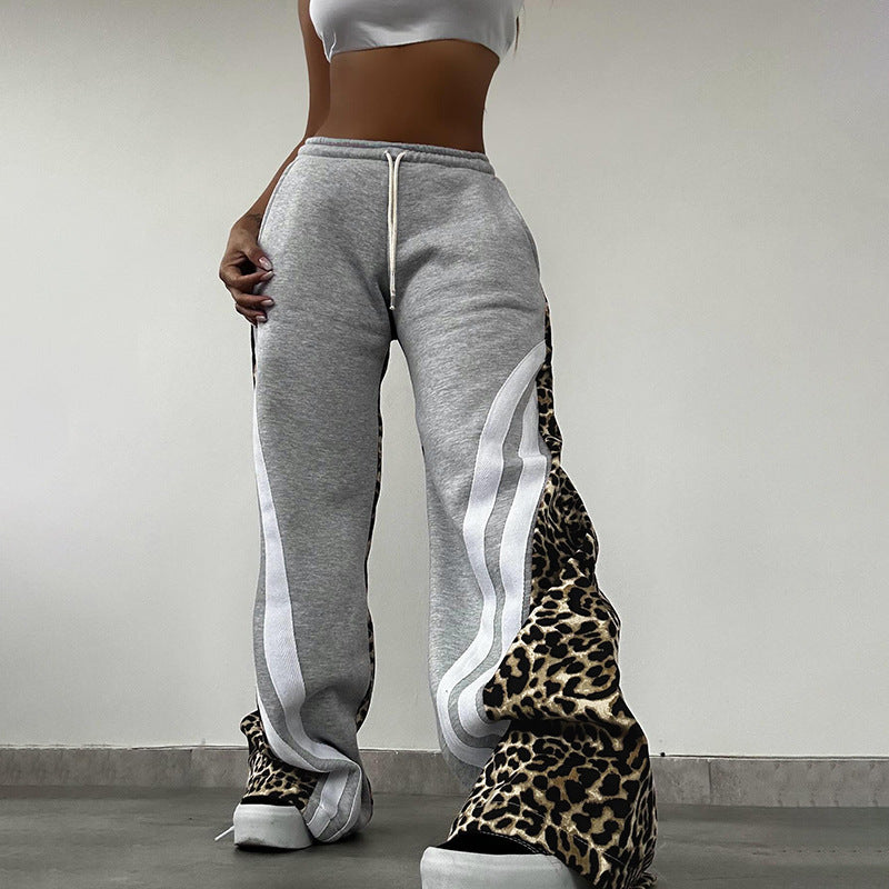 Kiara | Leopard Track Pants