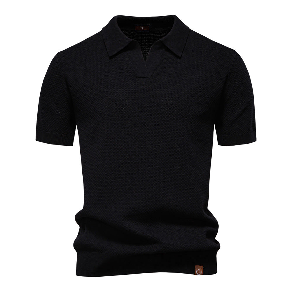 Eirik | Strukturiertes Polo-Shirt