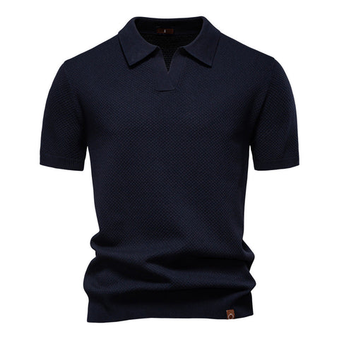 Eirik | Strukturiertes Polo-Shirt
