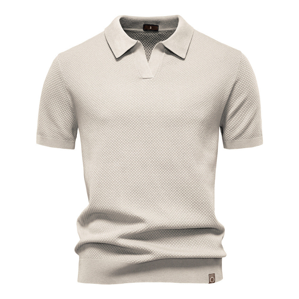 Eirik | Strukturiertes Polo-Shirt