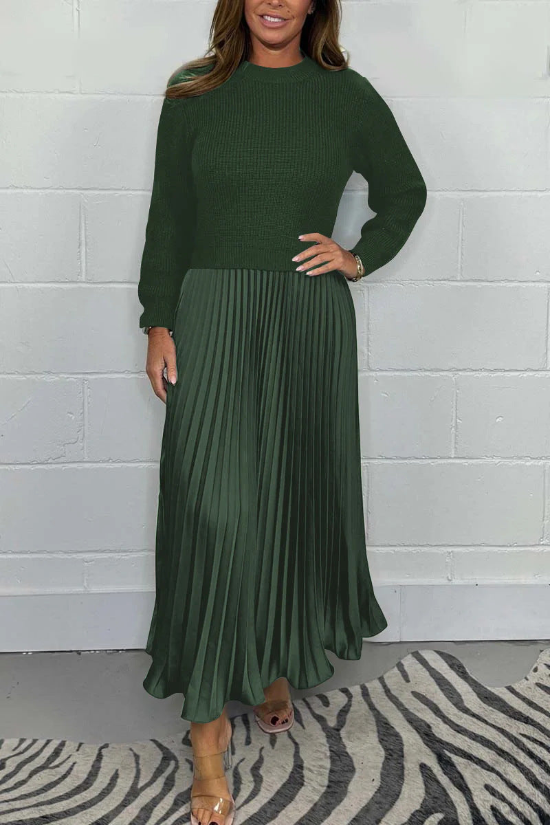 Sophia | Elegantes Kleid mit Plisseerock