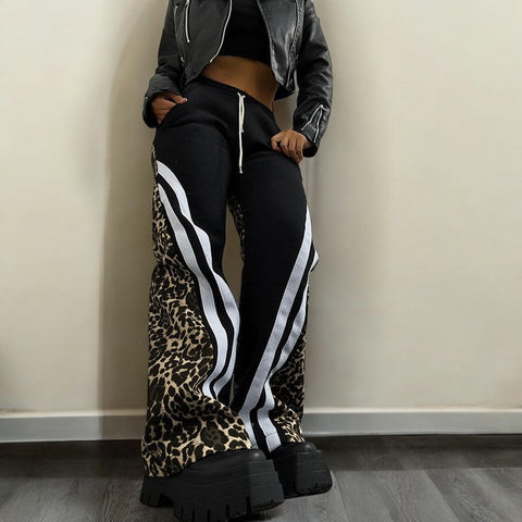 Kiara | Leopard Track Pants