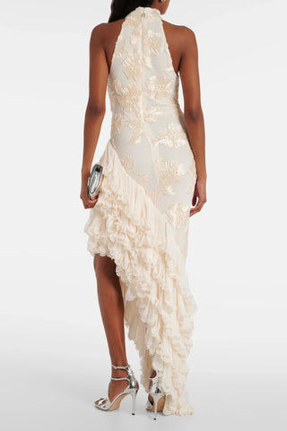 Zander | Blumen-Applikationen Maxikleid