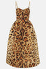 Bustier-Midikleid mit Tiermotiven