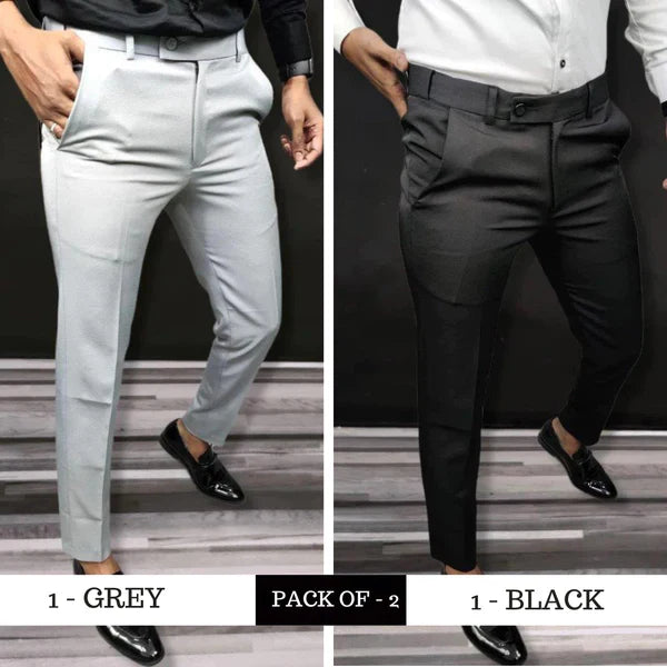 Solide | Slim Fit Formal Pants