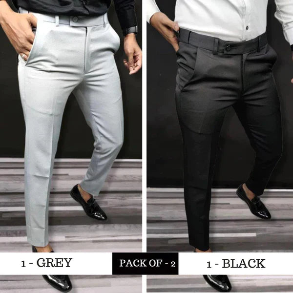 Solide | Slim Fit Formal Pants