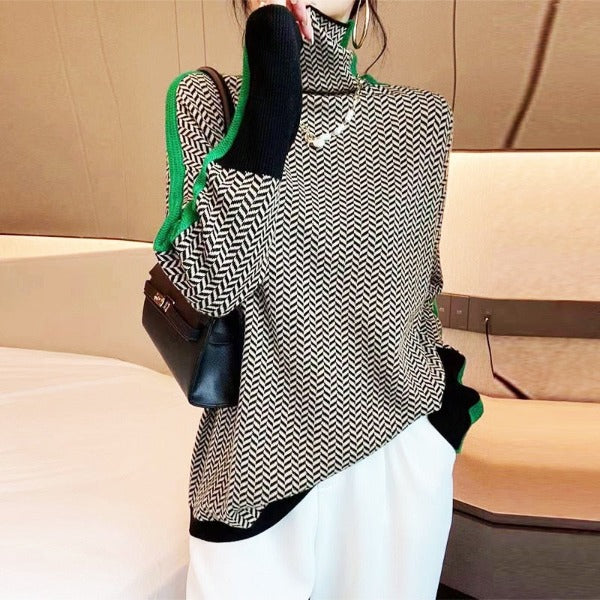 Emmy | Pullover mit auffälligen kontrastierenden Streifen