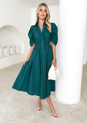 Ariana | Klassisches Midikleid mit Kragen