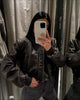 DALIA | Klassische Lederjacke im Bikerstil