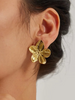Rianne Blumenohrring Gold