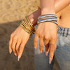 Serpentina – Breites Schlangenarmband mit 18K-Goldbeschichtung
