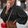 ALINA | Elegante Polka-Dot Bluse – Der perfekte Mix aus Stil und Komfort!