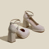 Lunala | Elegante Wildlederpumps mit Blockabsatz