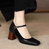 Terra | Elegante Lederpumps mit Blockabsatz