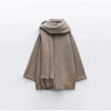 TALIA | Luxe Woolen Chic™ Mantel mit passendem Schal