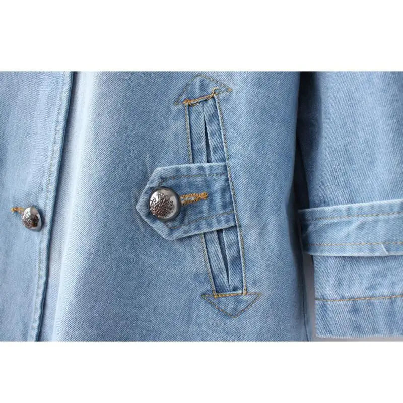Elisa | Eleganter Umhangmantel aus Denim
