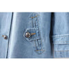 Elisa | Eleganter Umhangmantel aus Denim