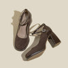 Lunala | Elegante Wildlederpumps mit Blockabsatz