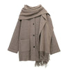 TALIA | Luxe Woolen Chic™ Mantel mit passendem Schal