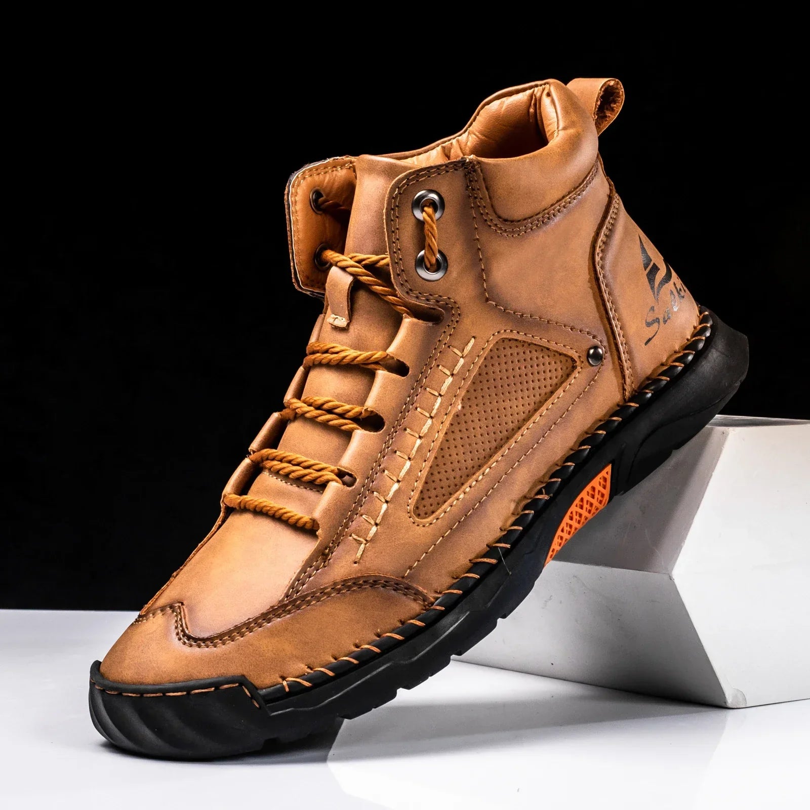 Javion | St. Moritz Leder High Top Schuhe