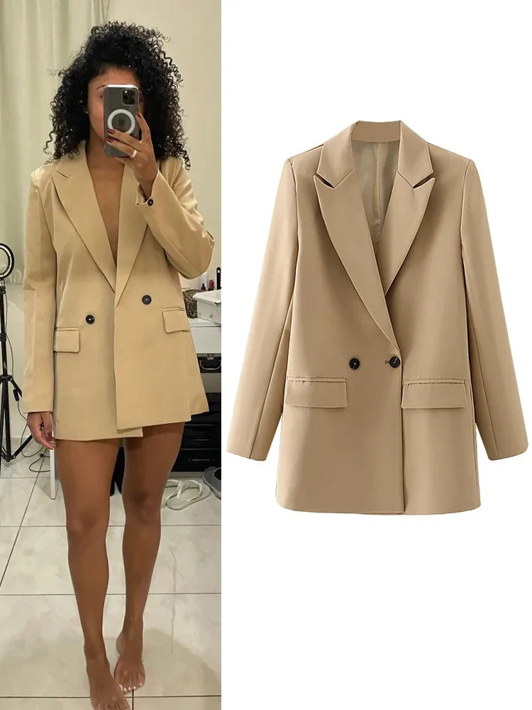 SIENNA | Der Elegante Doppelreiher Blazer für Stilsichere Frauen
