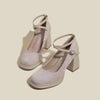 Lunala | Elegante Wildlederpumps mit Blockabsatz