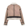 BABETTE | Vintage Jacke mit Gürtel und Frontreißverschluss
