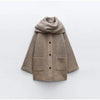 TALIA | Luxe Woolen Chic™ Mantel mit passendem Schal