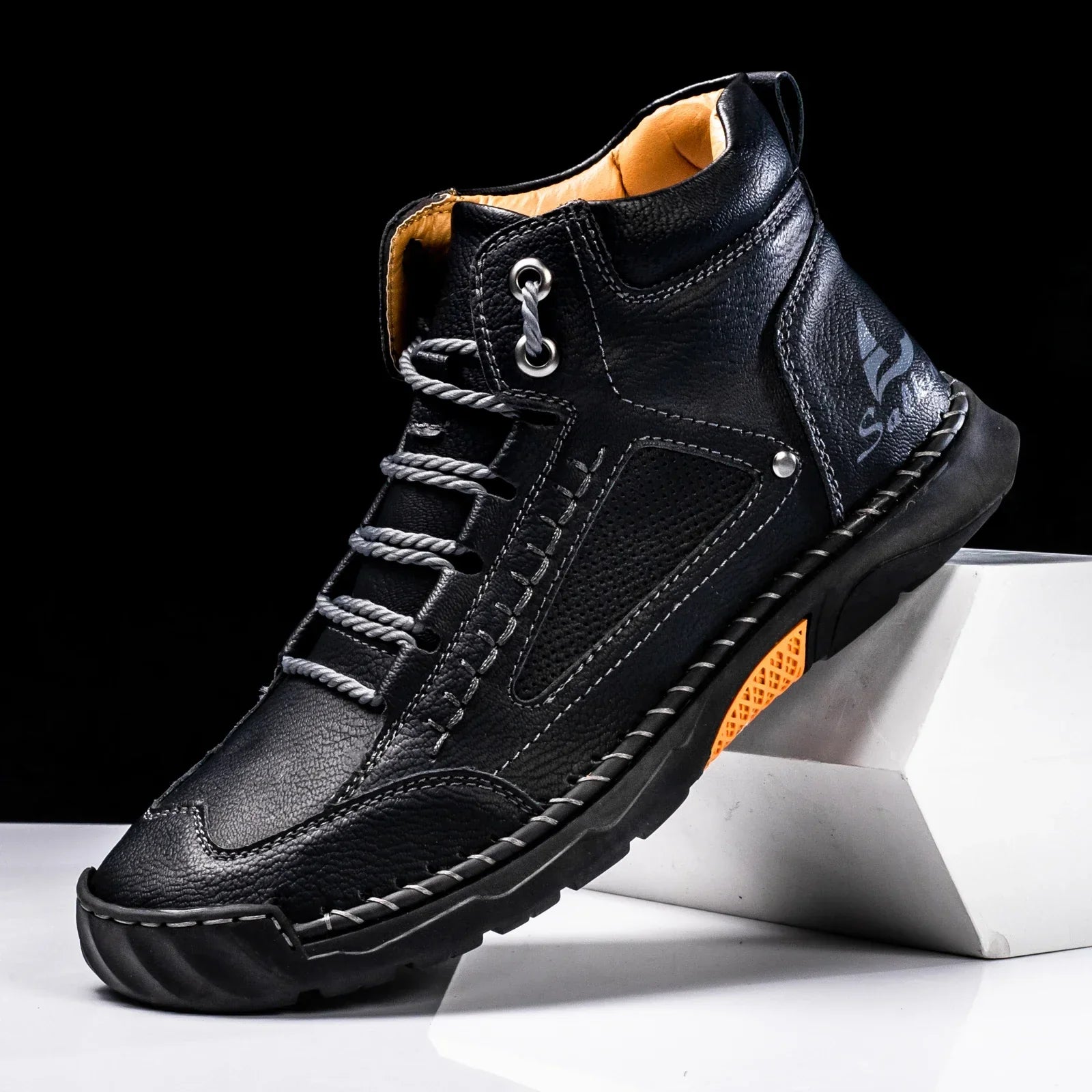 Javion | St. Moritz Leder High Top Schuhe