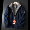 Manuel | Doppellagige Fleece-Kapuzenjacke
